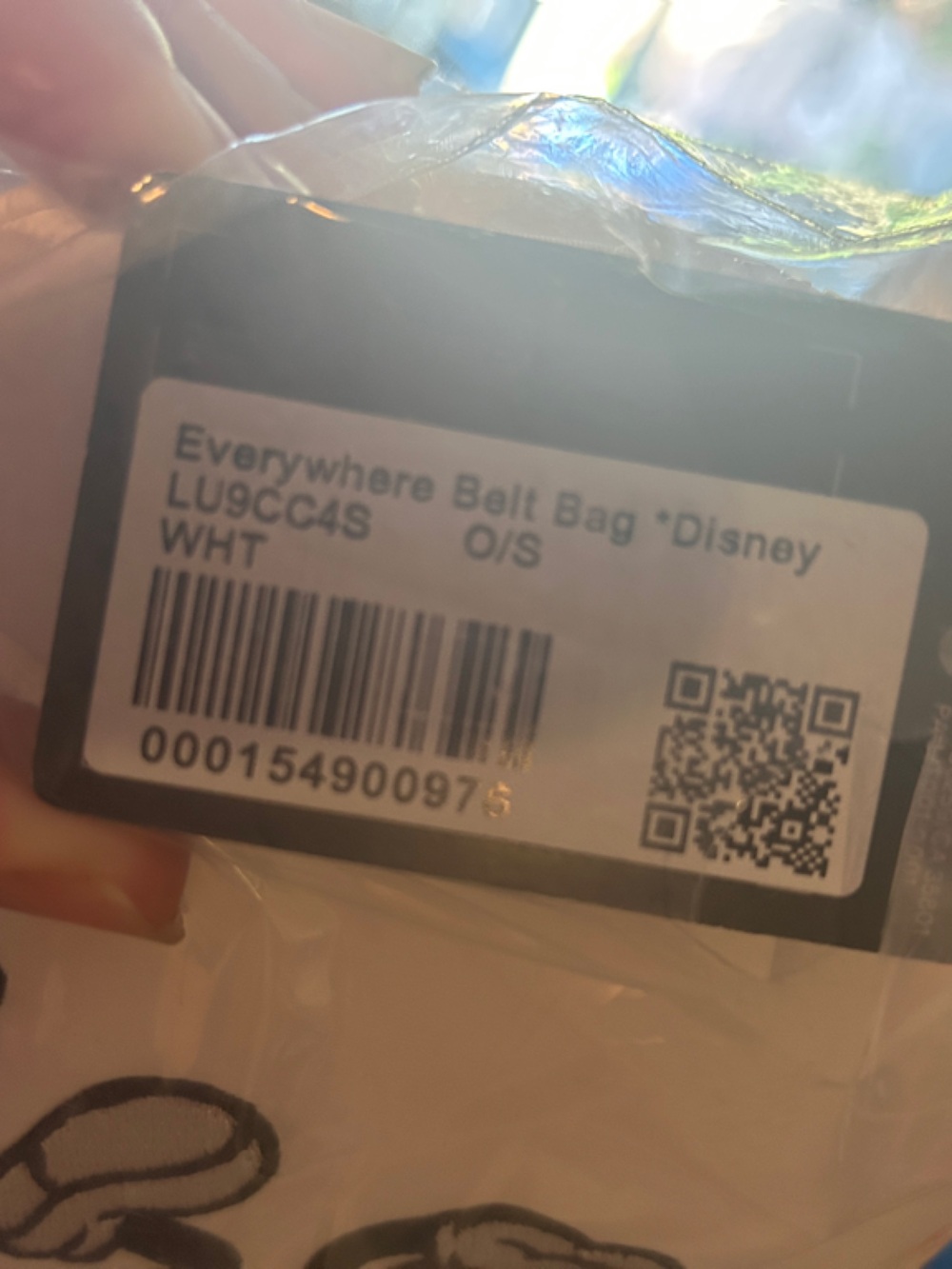 lululemon athletica White Disney Mickey Everywhere belt bag new in bag with tag - Picture 4 of 4